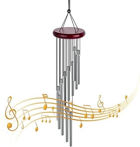 carillons Éoliens mélodieux en bois et aluminium pour jardin, balcon décor original & cadeau naturel