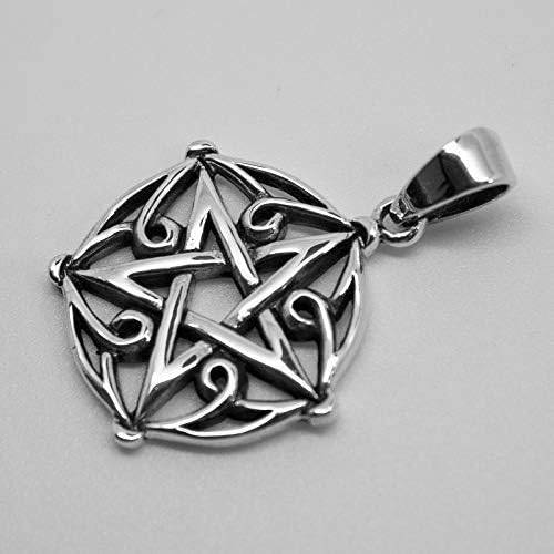 pentagramme de protection pendentif brisingamen en argent sterling 925 par silver of london