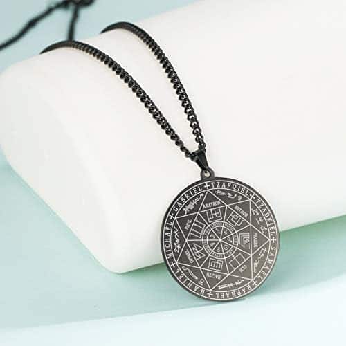 pendentif archanges & sceau de salomon protection hommes tetragrammaton