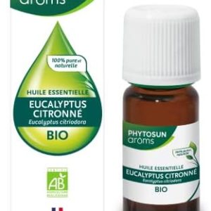 huiles essentielles bio eucalyptus citronné 100% pure phytosun arôms 10 ml