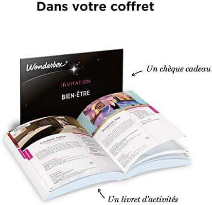 coffret cadeau wonderbox: bulle de bien être détente assurée avec 8000 soins spa pour 1 à 2 personnes