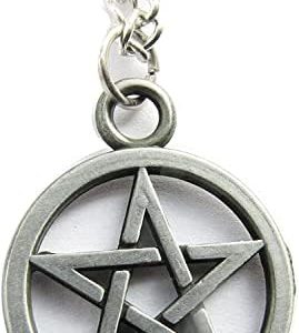 pentacle de protection pulabo: bijou amulette surnaturel avec pendentif pistole antique