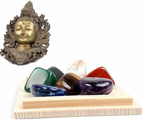 set de 7 cristaux de guérison chakra puissance reiki et méditation par yunoun