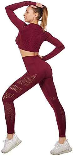 ensemble yoga Éthique jamron femme: crop top + leggings, gym fitness 2/3 pcs