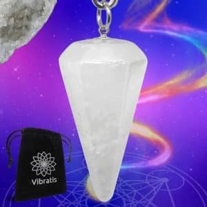 cristal de roche pendule cone: radiesthésie divinatoire de vibratis satisfait ou remboursé