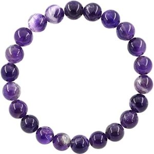 bracelet femme en améthyste naturelle lithothérapie premium 8mm