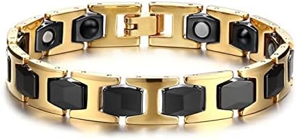 charme de protection stfery: bracelet en or et céramique noir cadeau idéal pour maman à la saint valentin