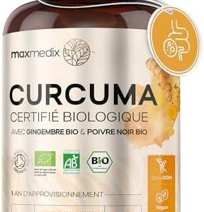 curcuma bio & gingembre en gélules vegan complexe puissant & 100% naturel avec poivre noir