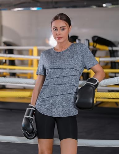 tee shirt sportif femme terecey pour yoga : ethique, séchage rapide, tailles s xxl