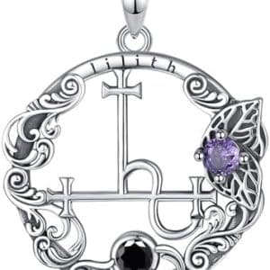 collier pentacle de protection triple déesse, en argent 925 pour femmes et hommes bijoux magiques wicca hécate lilith