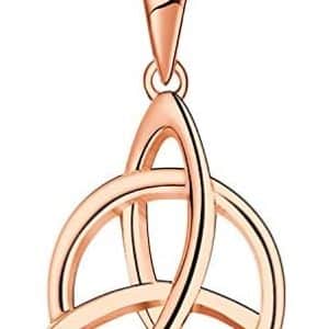 pendentif femme argent 925/1000 noeud celtique trinité de jo wisdom, pentacle de protection