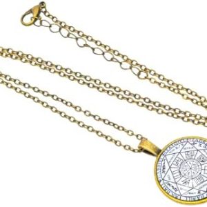 protection puissante : collier talisman 7 archanges bijou esotérique en or antique