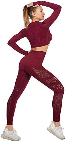 ensemble yoga Éthique jamron femme: crop top + leggings, gym fitness 2/3 pcs