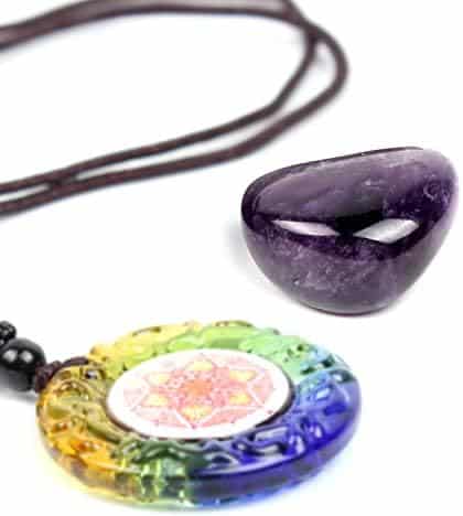 set de 7 cristaux de guérison chakra puissance reiki et méditation par yunoun