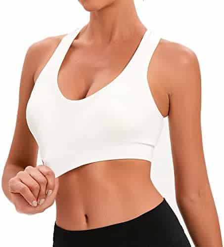 brassière de sport zoerea confort: soutien gorge sans couture pour yoga avec coussinets amovibles
