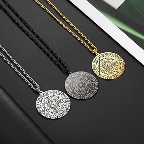pendentif archanges & sceau de salomon protection hommes tetragrammaton