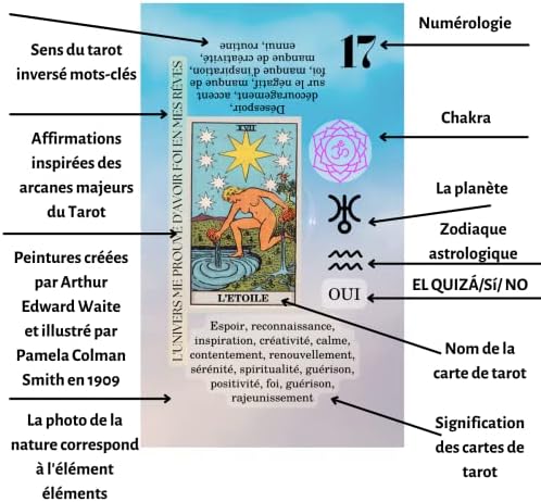 tarot débutant jeu witchy cauldron avec guide et mots clés en français