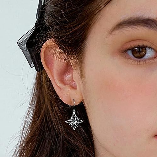 boucles d'oreilles celtiques sorcière en argent 925 bijoux esotérisme et protection celestia