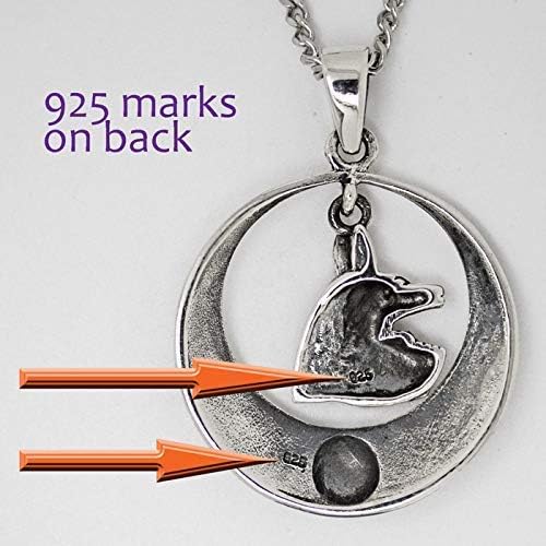 anubis protecteur pendentif pentacle en argent sterling 925 de london silver