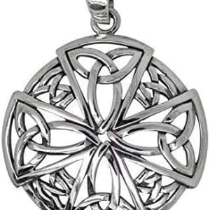 pendentif croix celtique argent 925 pentacle de protection, talismanic silver de london