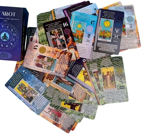 tarot débutant jeu witchy cauldron avec guide et mots clés en français