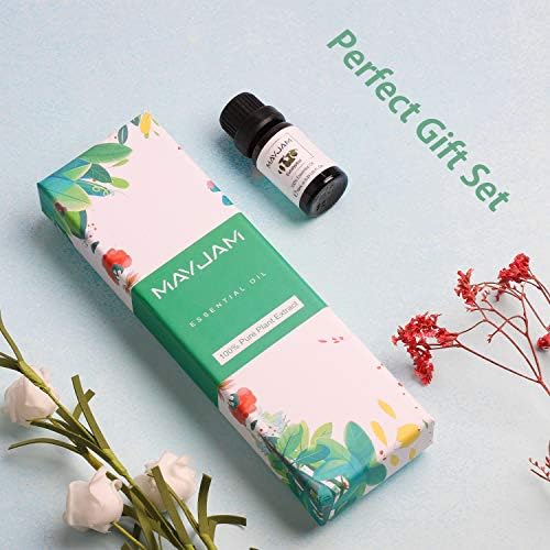 coffret luxueux de 6 huiles essentielles 100% pures : citronnelle, eucalyptus, lavande, menthe poivrée, orange, tee tree pour aromathérapie et diffuseur