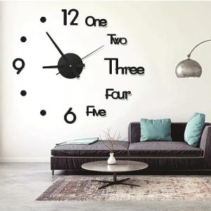 pendule murale 3d métallique silencieuse horloge frameless moderne par tmrbbesty