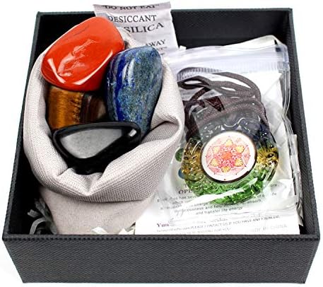 set de 7 cristaux de guérison chakra puissance reiki et méditation par yunoun