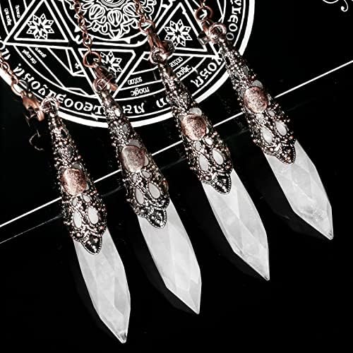 cristal de roche reiki: pendule divinatoire et pendentif kyeygwo