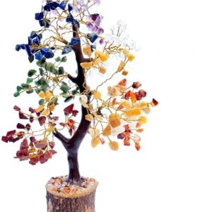arbre bonsaï cristal reiki: chance, richesse & prospérité décor spirituel feng shui & cadeau