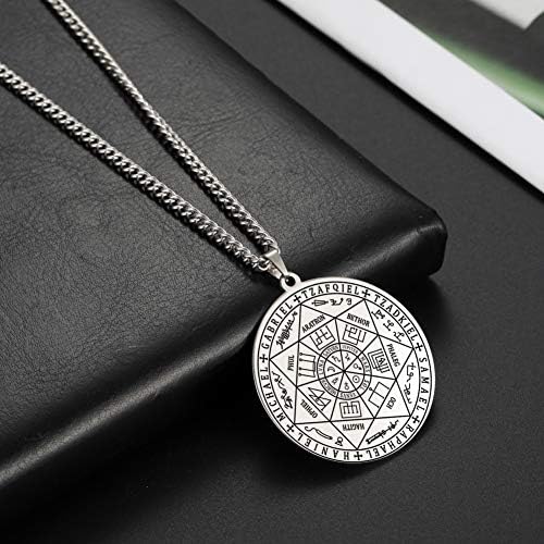 pendentif archanges & sceau de salomon protection hommes tetragrammaton