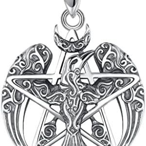 collier viking mjolnir: pentacle de protection en argent 925 pour hommes et femmes