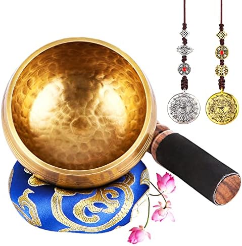 bols chantants tibétains artisanaux du népal set complet pour yoga, relaxation et chakras
