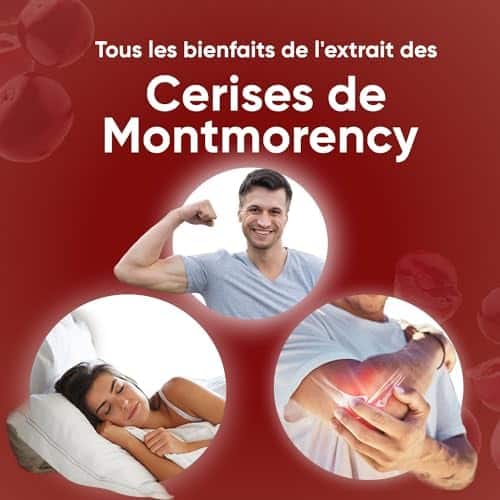 suppléments naturels : extrait puissant de cerise de montmorency 6000mg 180 gélules vegan, vitamines et minéraux essentiels, absorption rapide, testé en laboratoire