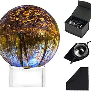 sphère de voyance en cristal k9 transparente kit parfait pour photographie, médiation et divination (60mm)