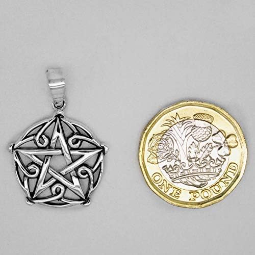 pentagramme de protection pendentif brisingamen en argent sterling 925 par silver of london