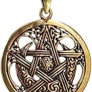 pentacle de protection n°162 : pendentif en bronze captivant