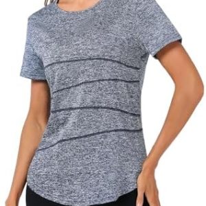 tee shirt sportif femme terecey pour yoga : ethique, séchage rapide, tailles s xxl