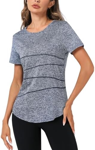 tee shirt sportif femme terecey pour yoga : ethique, séchage rapide, tailles s xxl