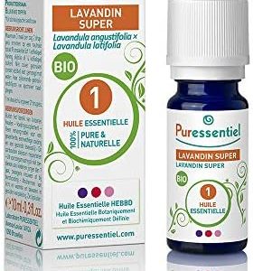 lavandin super bio huile essentielle puressentiel 100% pure et naturelle 10 ml hebbd