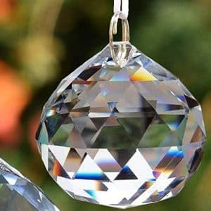 cristaux feng shui easybravo 50mm boule prismatique à suspendre + kit