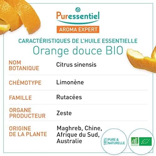 orange douce bio huiles essentielles puressentiel 10ml