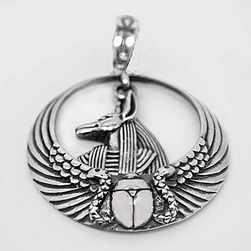 anubis protecteur pendentif pentacle en argent sterling 925 de london silver