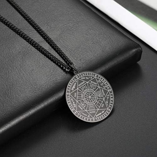 pendentif archanges & sceau de salomon protection hommes tetragrammaton