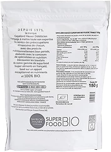 superaliments bio transit express avec son de blé, psyllium et chia par gayelord hauser poudre à diluer 150g