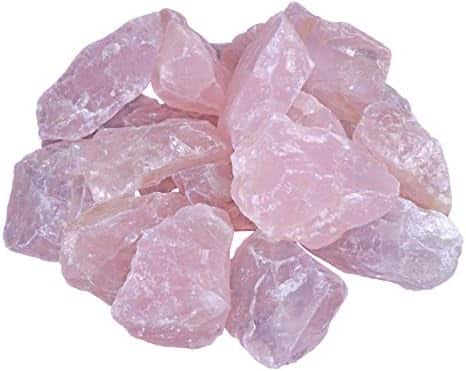 quartz rose naturel 100% pur 300g de pierres fines Élégantes