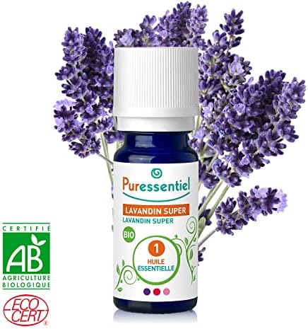 lavandin super bio huile essentielle puressentiel 100% pure et naturelle 10 ml hebbd