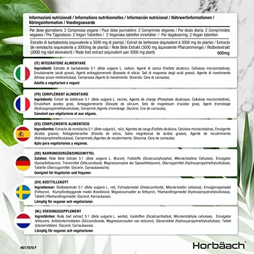 superaliments booster oxyde nitrique: comprimés vegétaliens de betterave 3000mg by horbaach
