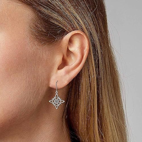 boucles d'oreilles celtiques sorcière en argent 925 bijoux esotérisme et protection celestia