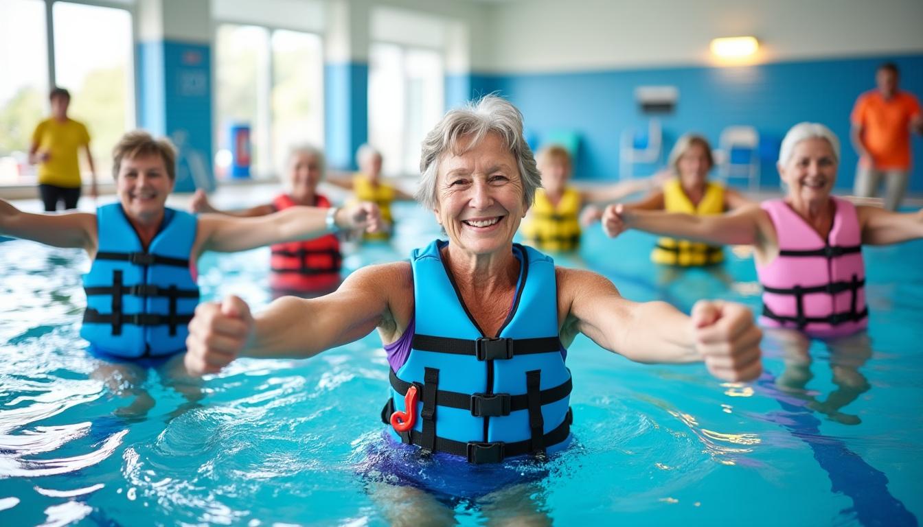 découvrez 6 exercices d'aquagym spécialement conçus pour les plus de 50 ans, afin de tonifier votre ventre en douceur tout en respectant votre corps.